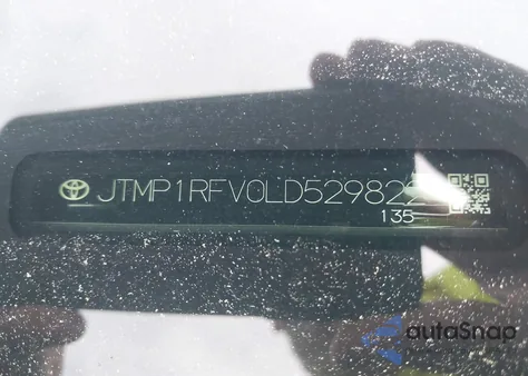 2020 Toyota Rav4 Xle z USA, uszkodzony, nr VIN JTMP1RFV0LD529822